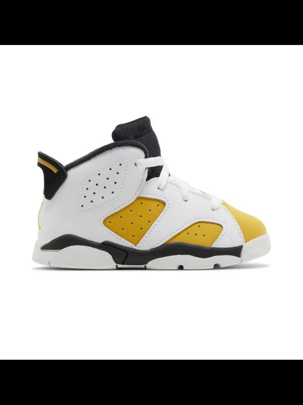 Nike 2024 Toddler Air Jordan 6 Retro TD Sneakers Size 7C - Yellow Ochre Wht& Blk